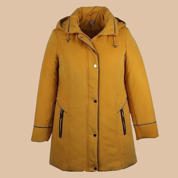 MUSTARD MOSS MICRO FIBRE QUILTED JACKET