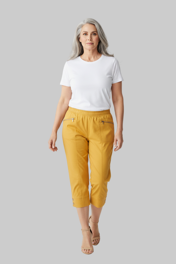 Mustard Women's Capri Trousers